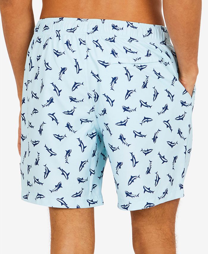 Nautica Men's SharkPrint Swim Trunks Macy's