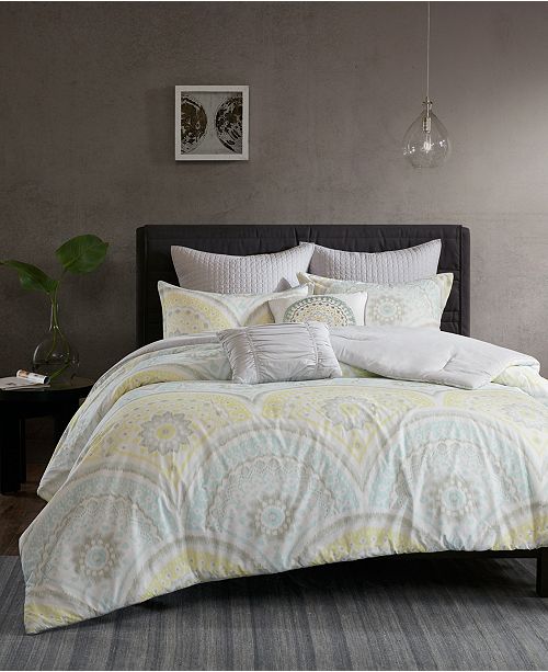 Matti Cotton 7 Pc Full Queen Comforter Set