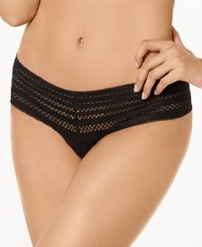 Classic Cotton Embroidered-Waist Thong Underwear DK5025