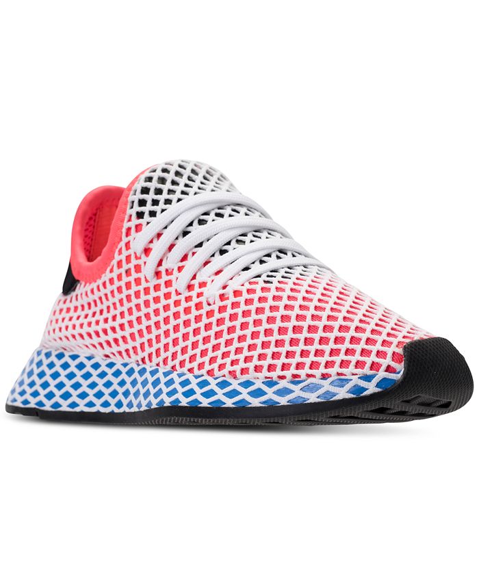 adidas Big Boys' Deerupt Runner Casual Sneakers from Finish Line - Macy's