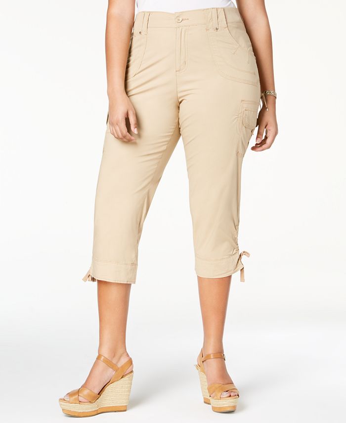 Lee Platinum Plus Size Cropped Cargo Pants & Reviews - Pants ...