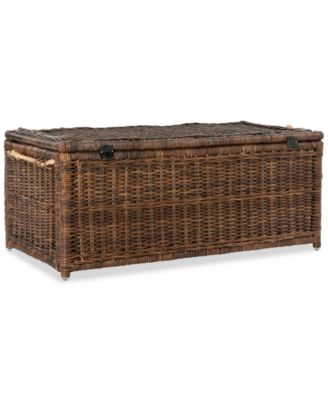JONATHAN Y Caden 46'' Wicker Storage Trunk