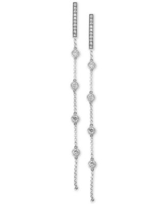 EFFY Collection - Diamond Linear Drop Earrings (1/2 ct. t.w.) in 14k White Gold