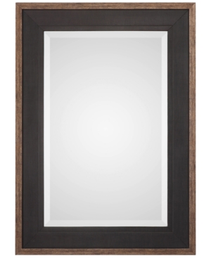Uttermost Staveley Rustic Black-framed Mirror