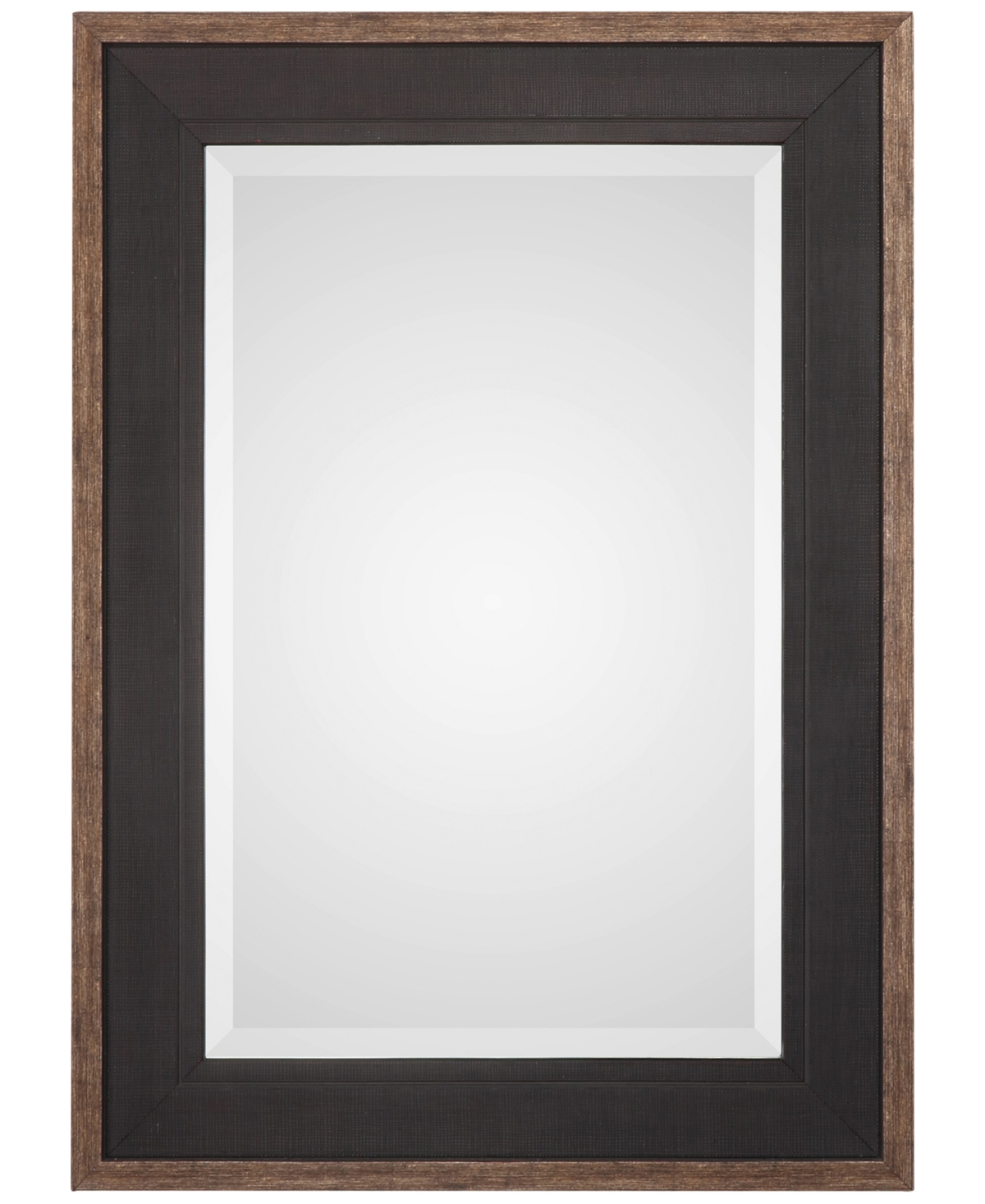 Staveley Rustic Black-Framed Mirror