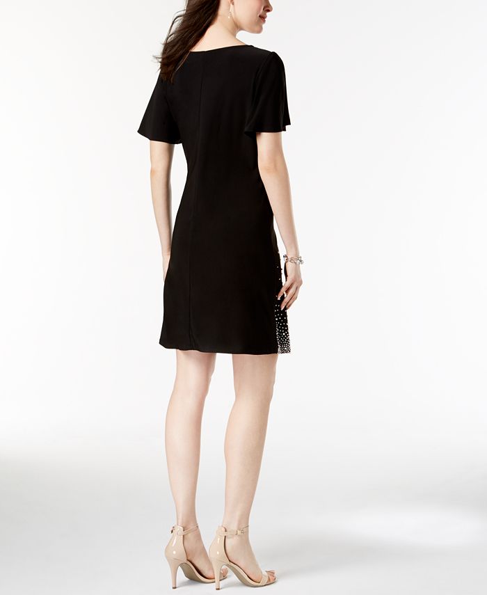 MSK Beaded Split-Sleeve Dress - Macy's