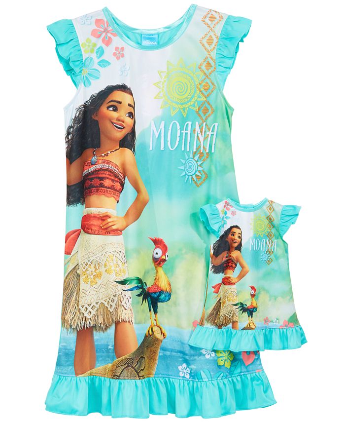 Disney Moana 2 Pc. Graphic Print Nightgown Doll Nightgown Set