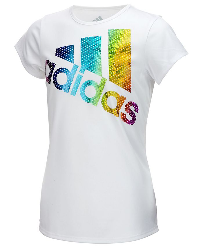 adidas ClimaliteÂ® Graphic-Print T-Shirt, Toddler Girls & Reviews - Shirts & Tops - Kids - Macy's