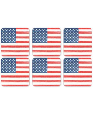 Portmeirion - American Flag Coasters, Set of 6