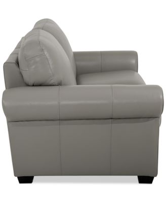 Orid 59" Leather Roll Arm Loveseat