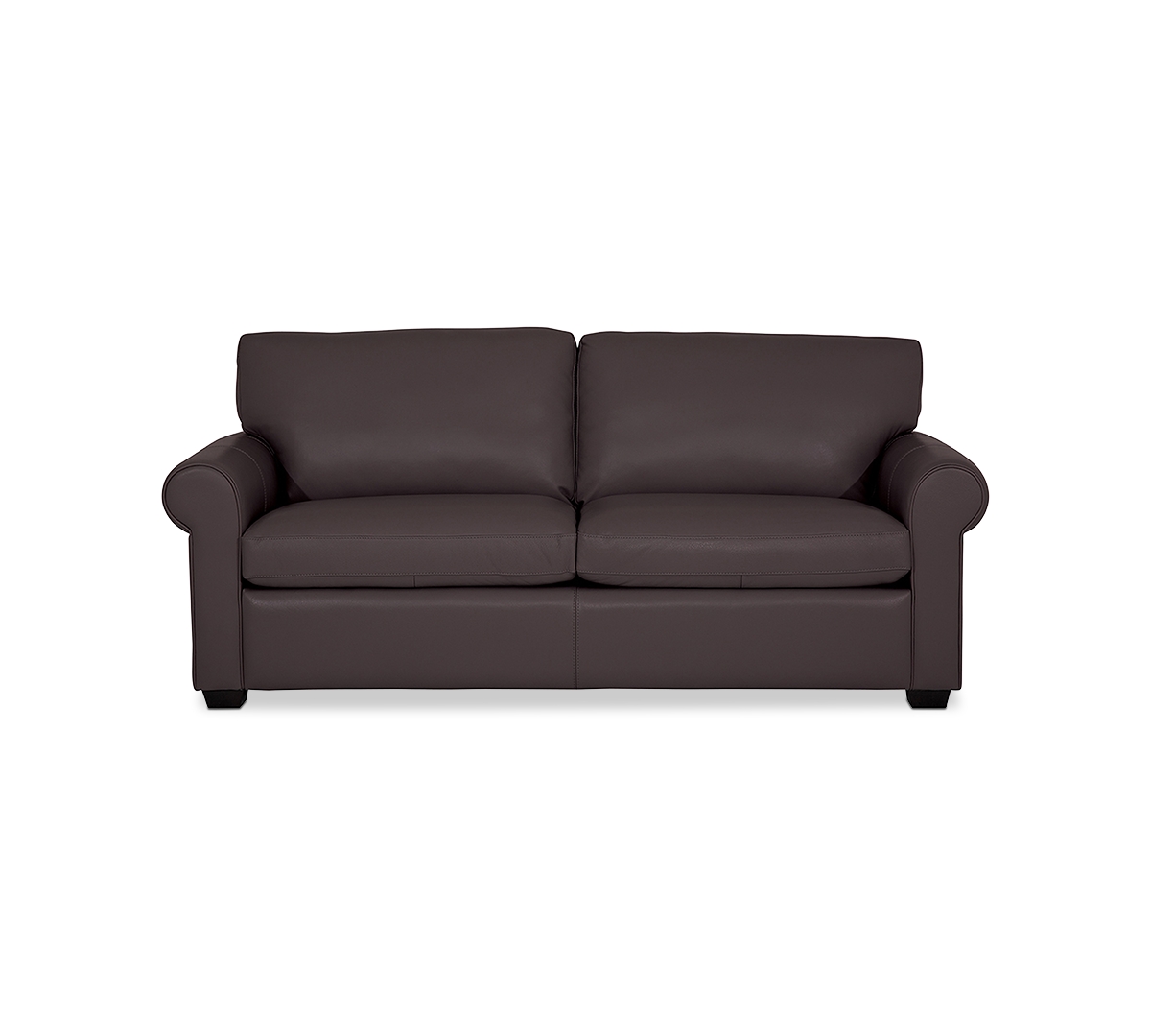 Macy's Orid 77" Full Roll Arm Leather Sleeper, Created For