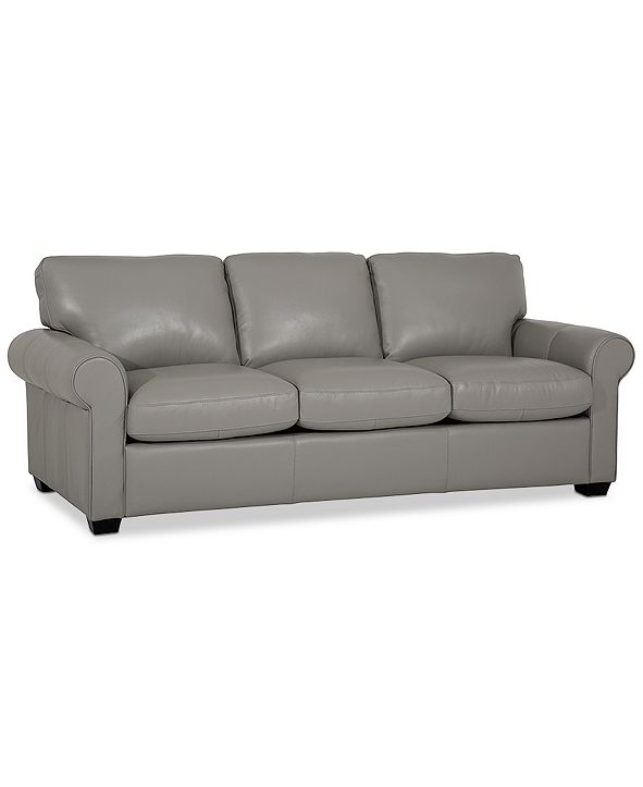 Furniture Orid 84" Queen Leather Sleeper, Created for Macy's & Reviews