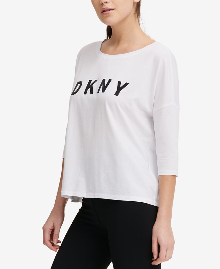 DKNY Sport Drop-Shoulder T-Shirt - Macy's