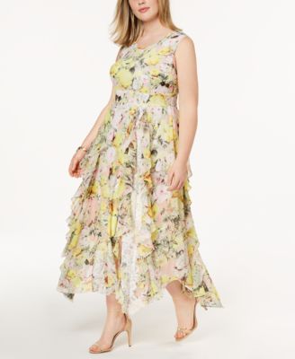 macy's long dresses plus size