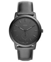 Fossil black sales chain watch