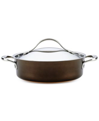 Nouvelle Copper Luxe Hard-Anodized Nonstick Cookware Set, 3-Piece, Sable