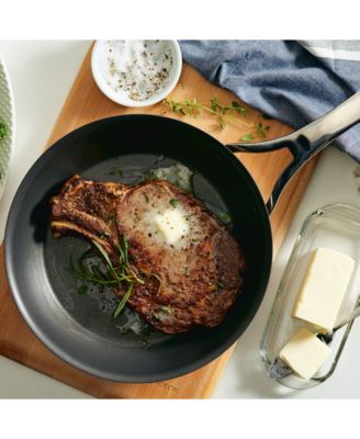 Nouvelle Copper Luxe Hard-Anodized Nonstick Cookware Set, 3-Piece, Sable