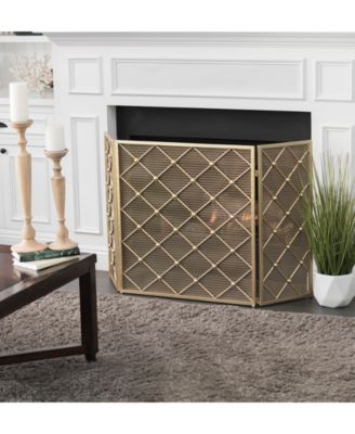 Three Panel 30'' Fireplace Screen