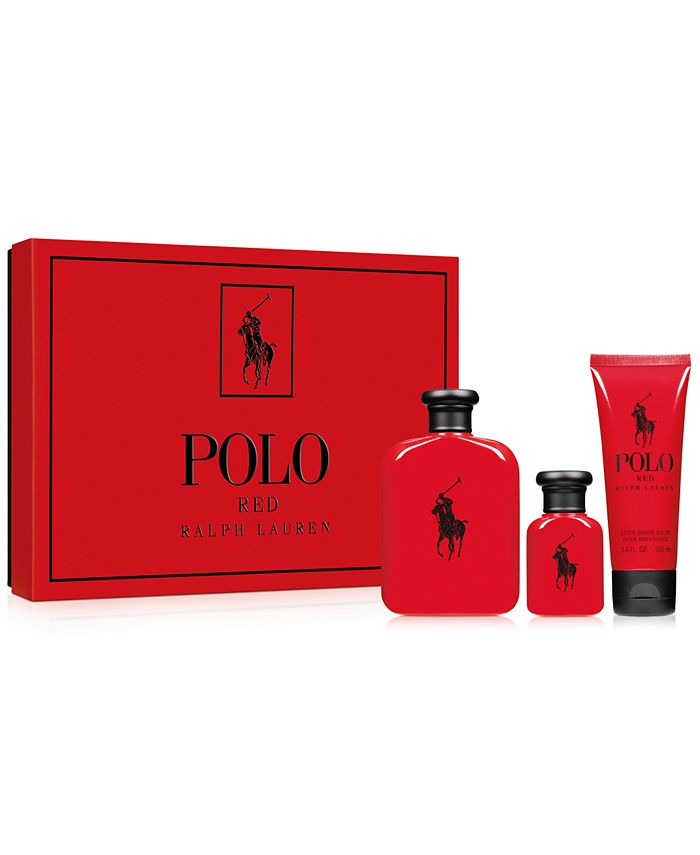 Ralph Lauren Men's 3-Pc. Polo Red Gift Set - Macy's