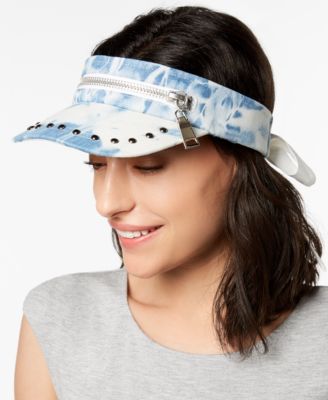 Steve Madden - Cotton Studded Denim Visor