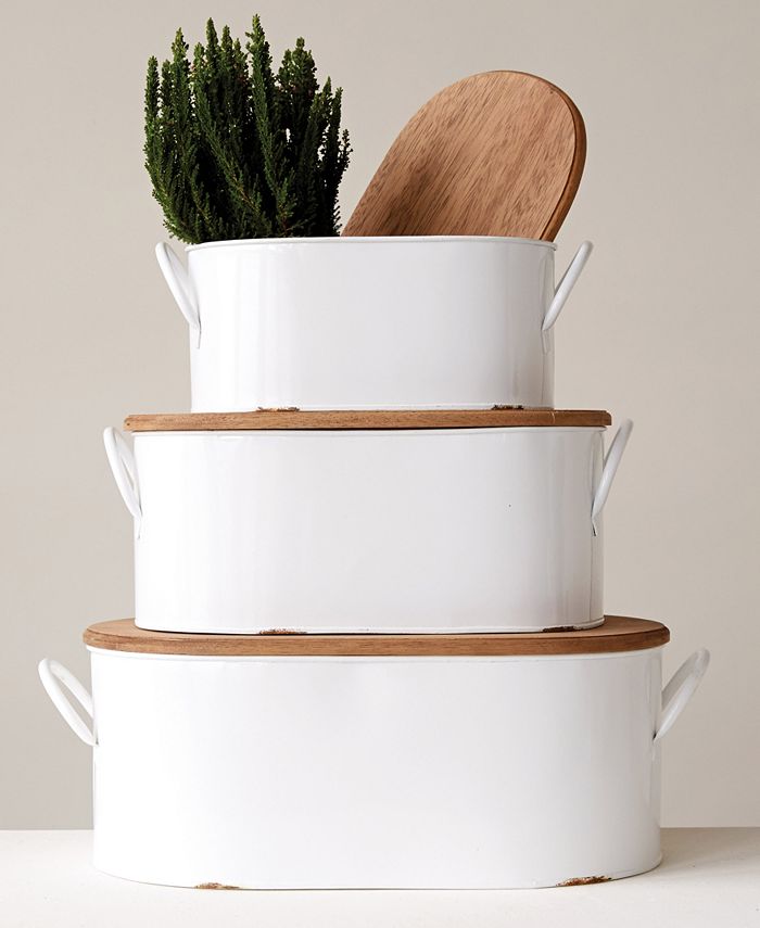 3R Studio Decorative Metal Boxes, Set of 3 Macy's