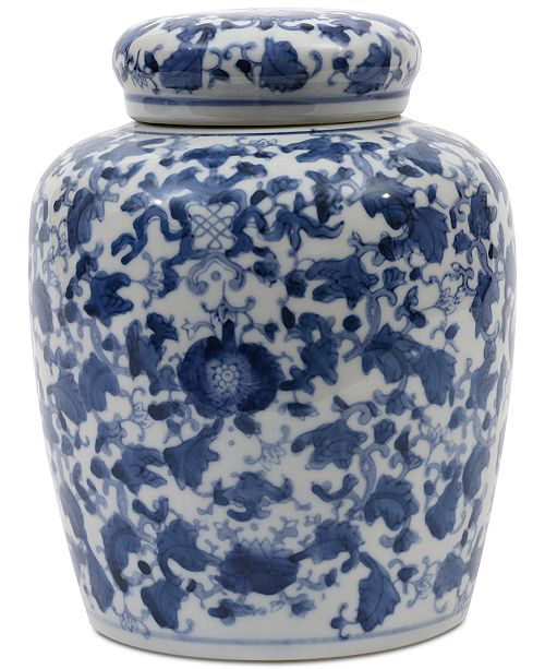 3r Studio Large Round Decorative Ceramic Ginger Jar With Lid