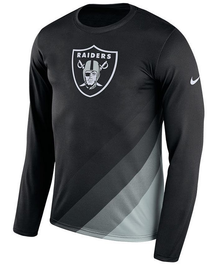 Nike Men's Oakland Raiders Legend Prism Long Sleeve T-Shirt - Macy's