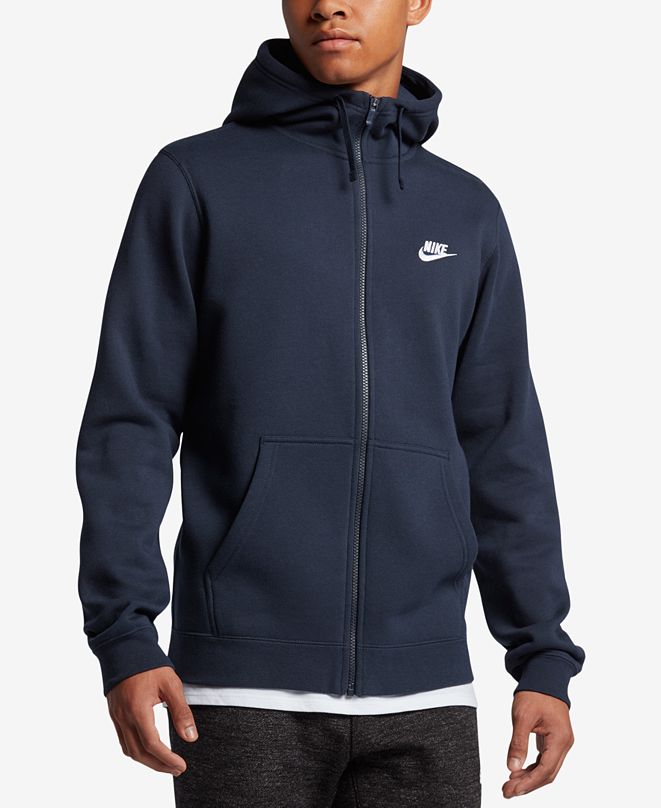 Nike Men's Fleece Zip Hoodie & Reviews - Hoodies & Sweatshirts - Men ...