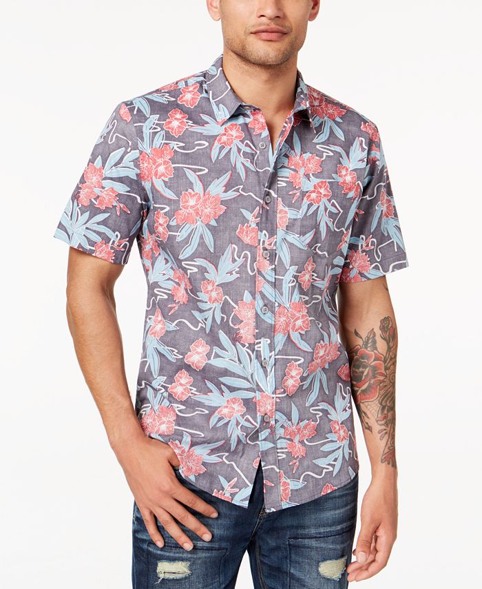 American Rag Men's Floral Shirt, Created for Macy's - Macy's