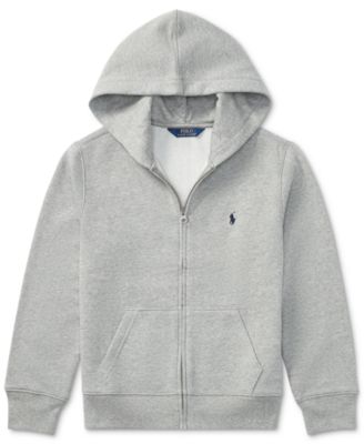 gray polo zip up