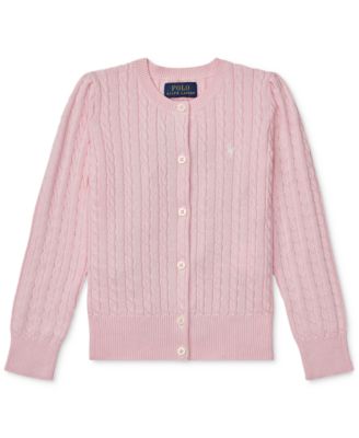 Polo Ralph Lauren Toddler and Little Girls Cable-Knit Cotton Cardigan - Hint Of Pink 65$