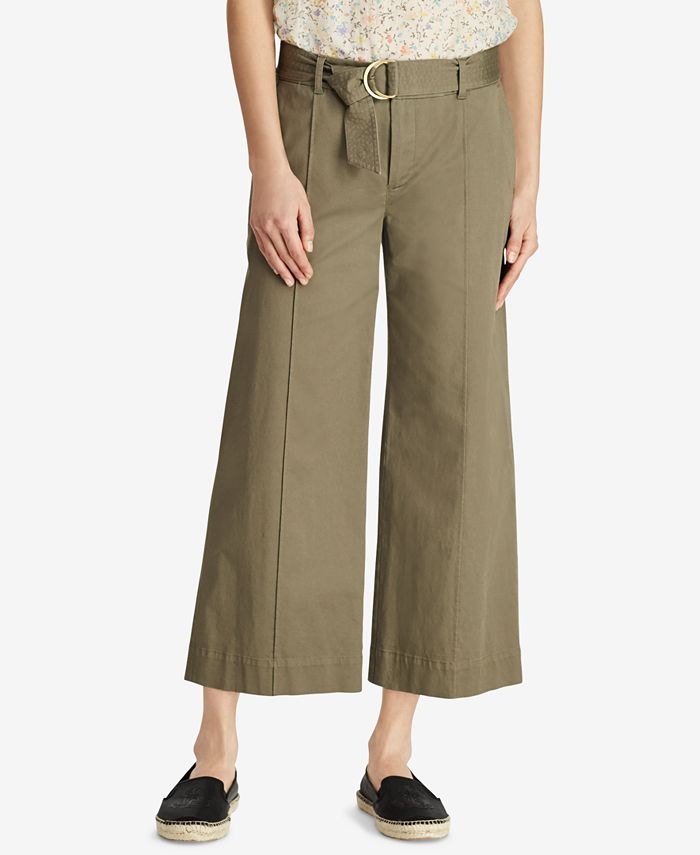 Lauren Ralph Lauren Petite Wide-Leg Pants - Macy's