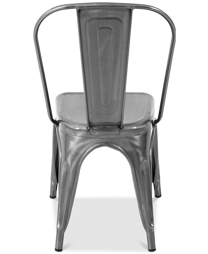 Lumisource - Oregon Silver Dining Chair (Set of 2), Quick Ship