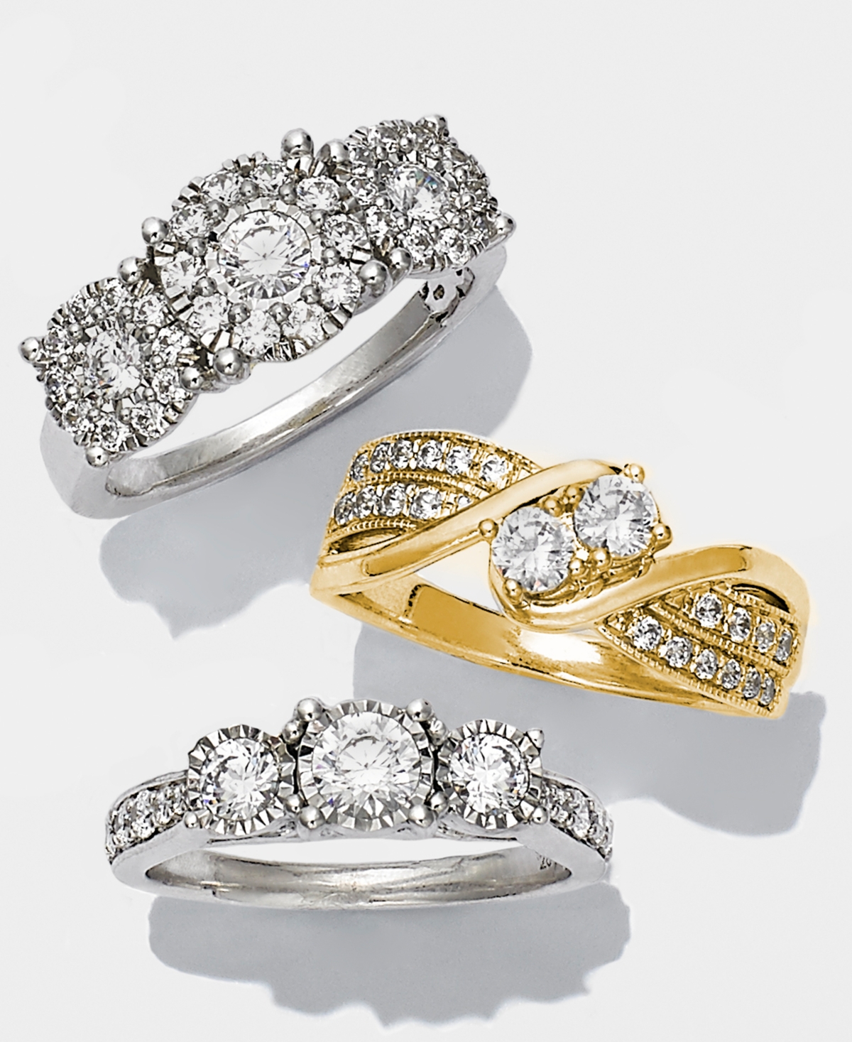 Two Souls, One Love Diamond Anniversary Ring (1/2 ct. t.w.) in 14k Gold or White Gold