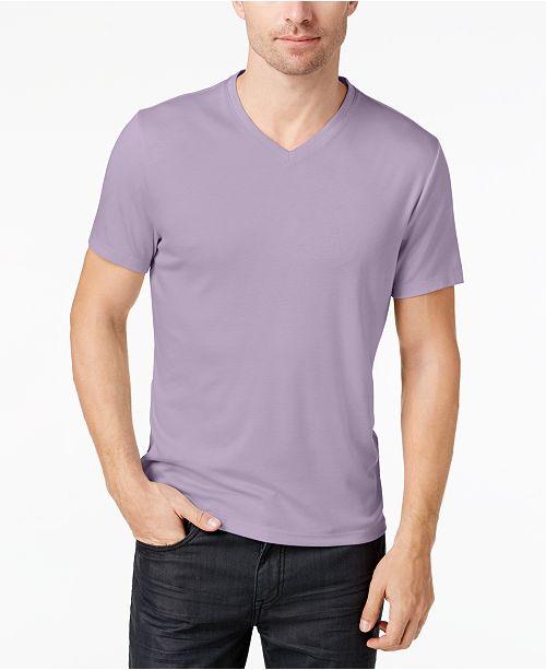 Alfani Men's Soft Touch Stretch T-Shirt, Created for Macy's - T-Shirts ...