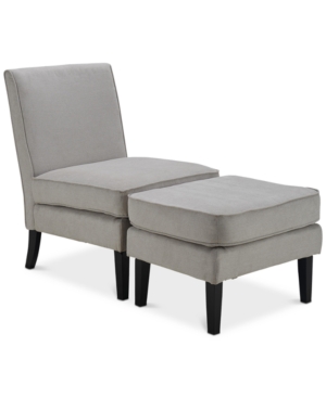 Elle Decor Olivia Accent Chair & Ottoman Set