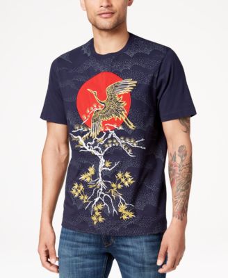 Sean John - Men's Okinawan Crane Embroidered T-Shirt