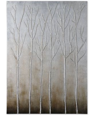 Uttermost - Sterling Trees Hand-Painted Wall Art