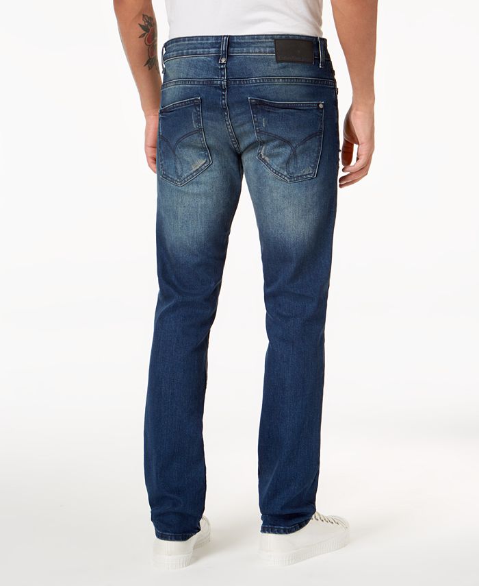 Calvin Klein Jeans Men's Slim-Fit Ripped Jeans & Reviews - Jeans - Men ...