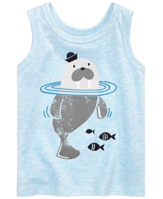 First Impressions - Walrus-Print Tank Top, Baby Boys