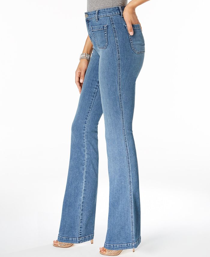 Style & Co PatchPocket Flared Jeans, Created for Macy's Macy's