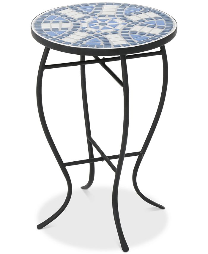 Noble House - Clayton Round Side Table, Quick Ship