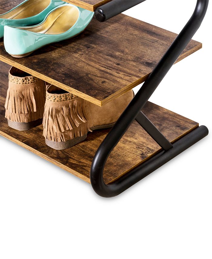 Honey Can Do Rustic 3Level Shoe Rack Macy's