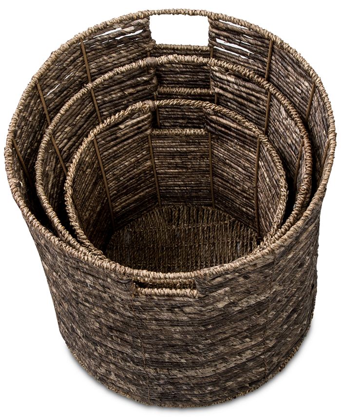 Honey Can Do Coastal Collection 3Pc. Nesting Storage Bin Set & Reviews