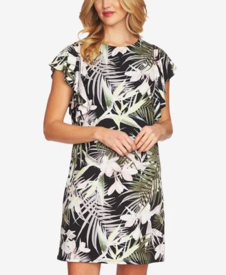 cece flutter sleeve shift dress