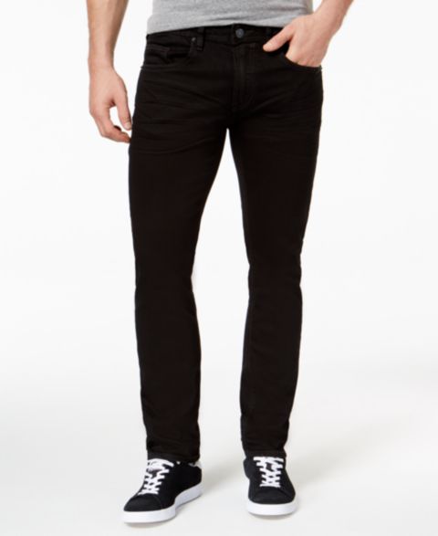 Мужские джинсы Buffalo David Bitton Slim Ash Tapered Stretch, цвет: Чёрный