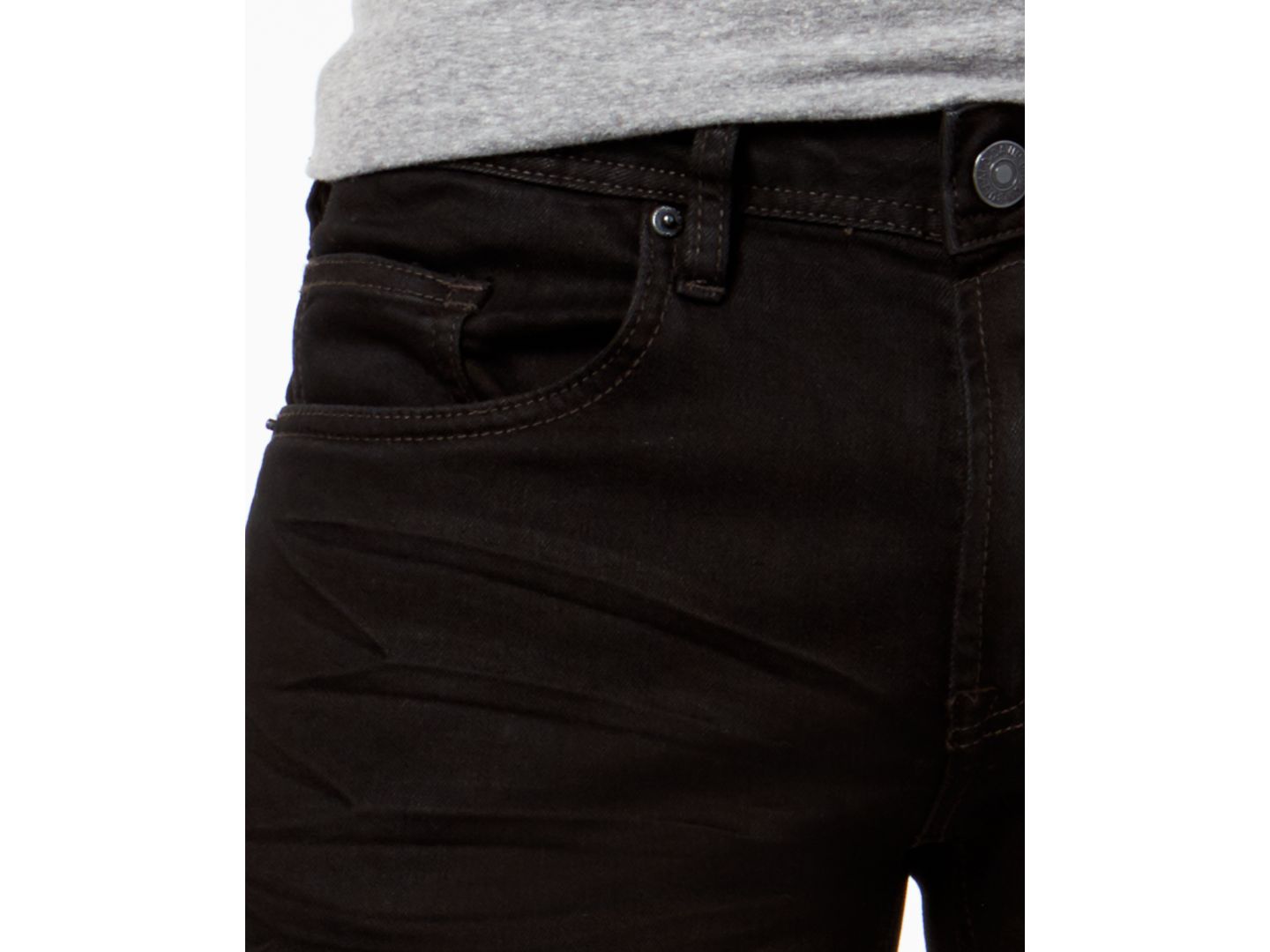 Мужские джинсы Buffalo David Bitton Slim Ash Tapered Stretch, цвет: Чёрный — фото 8