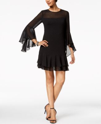 vince camuto black dress macys