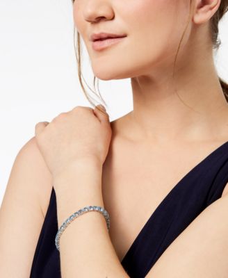Blue Topaz Sterling Silver Bracelet (20 ct. t.w.) 