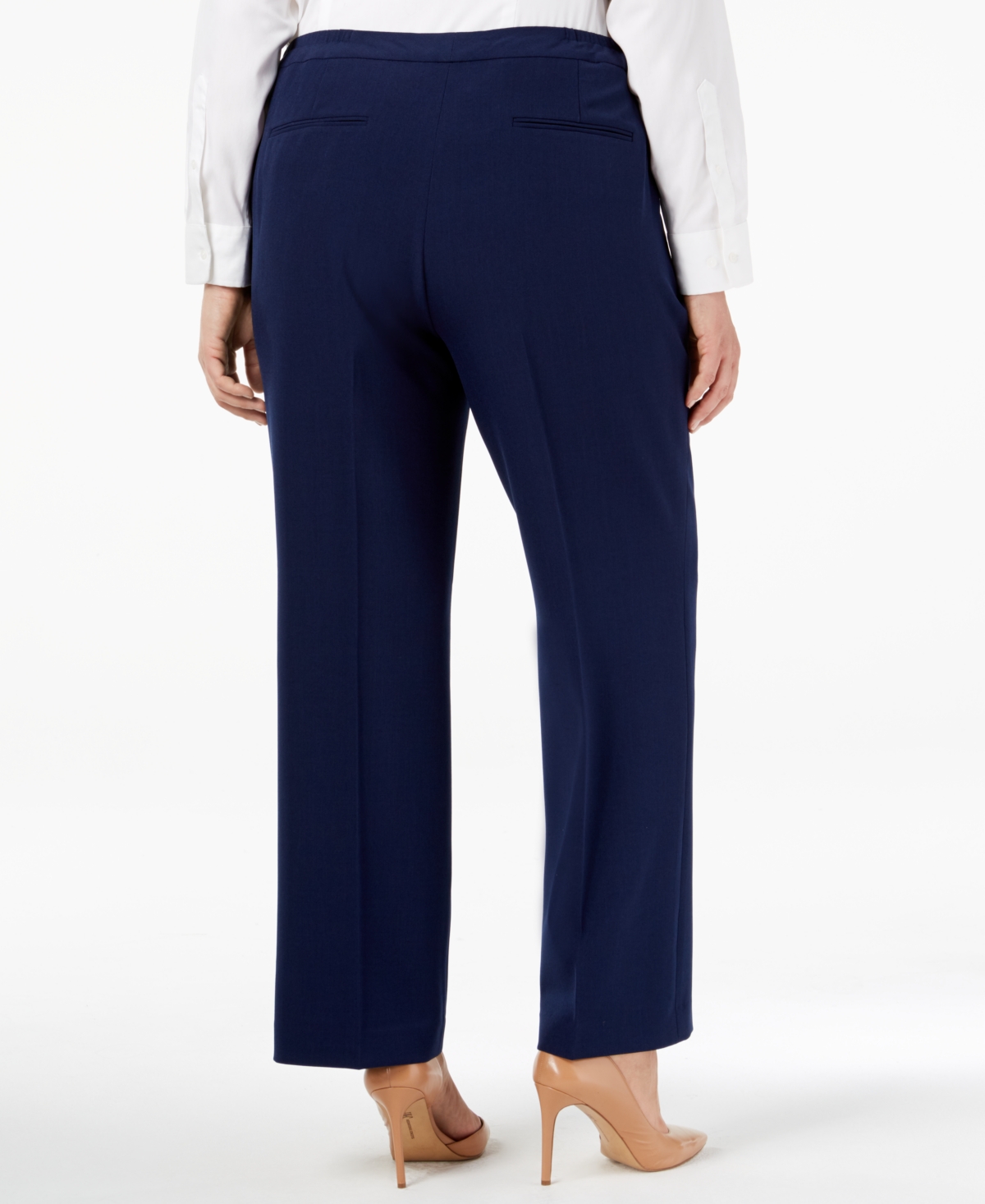 Shop Kasper Plus Size Modern Dress Pants In Summer Straw